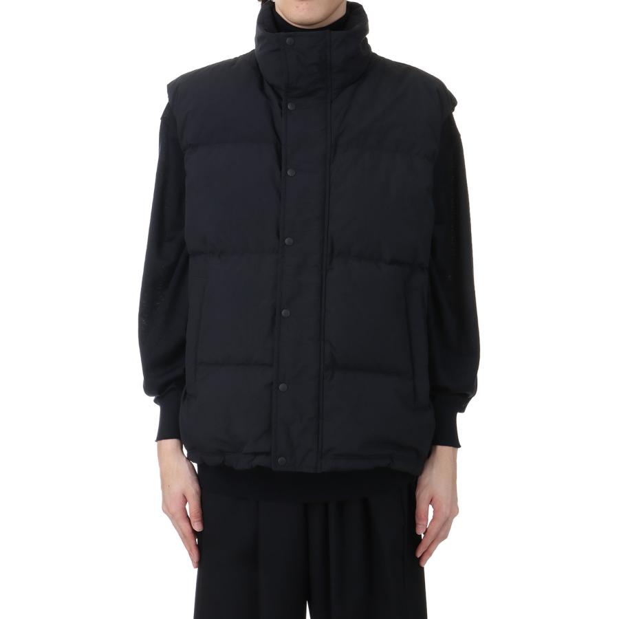 【P5倍 / SALE】STROLLER DOWN VEST - CHARCOAL (AODWDW304BK) ANOTHER OFFICE(アナザー・オフィス) | 