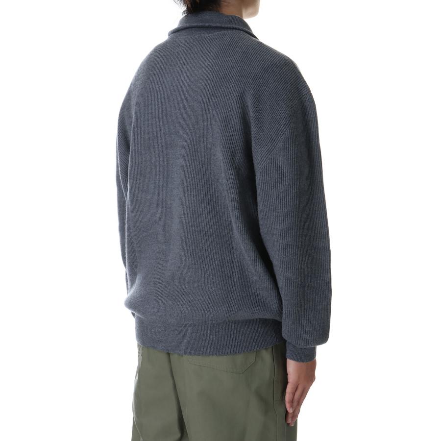 【P5倍 / SALE】VOLUME HALF ZIP-UP KNIT - GRAY (AOEFKN006GY) ANOTHER OFFICE(アナザー・オフィス) |  | 02