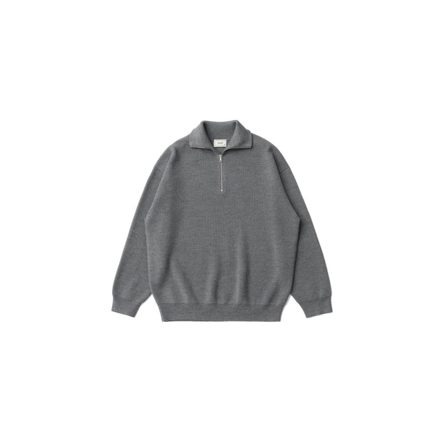 【P5倍 / SALE】VOLUME HALF ZIP-UP KNIT - GRAY (AOEFKN006GY) ANOTHER OFFICE(アナザー・オフィス) |  | 05
