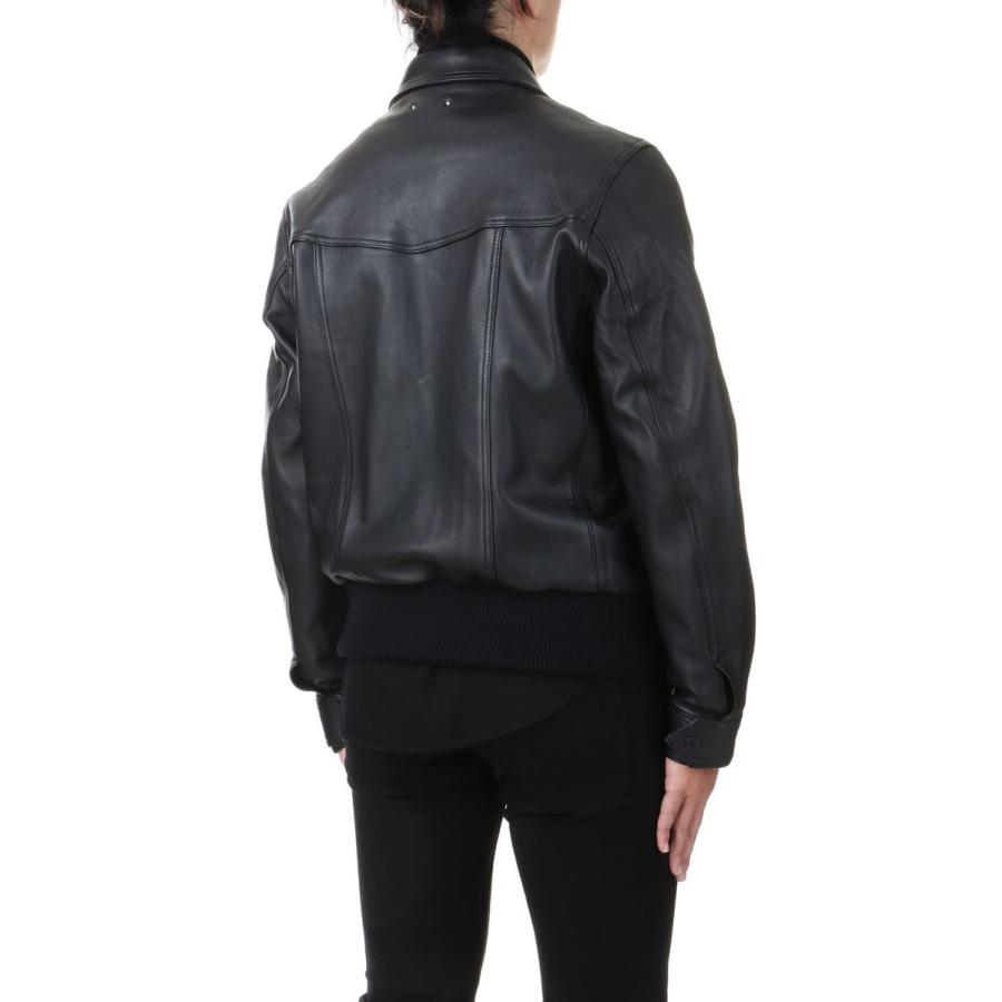 MINEDENIM 【SALE / 20%OFF】Sheep Leather Zipup Rib JKT BLK MINEDENIM 【SALE / 20%OFF】Sheep Leather Zipup Rib JKT BLK