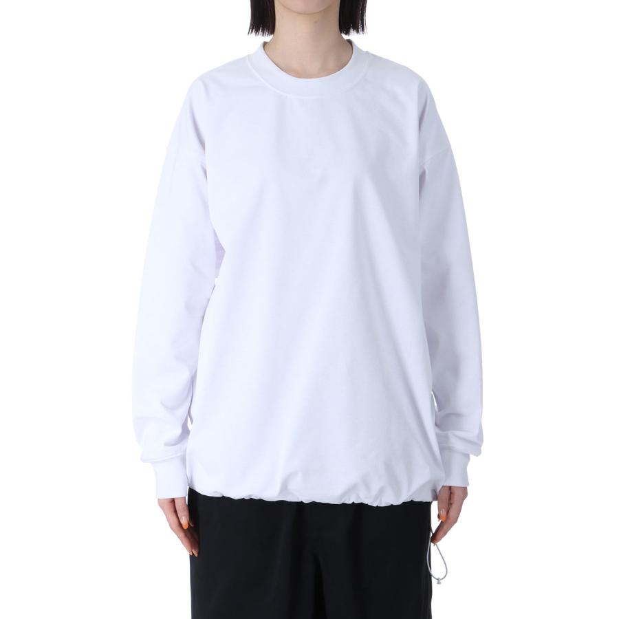 【P5倍】W's TECH DRAWSTRING L/S TEE - WHITE (BE-40025L) DAIWA PIER39 -Women-(ダイワ ピア 39) | 