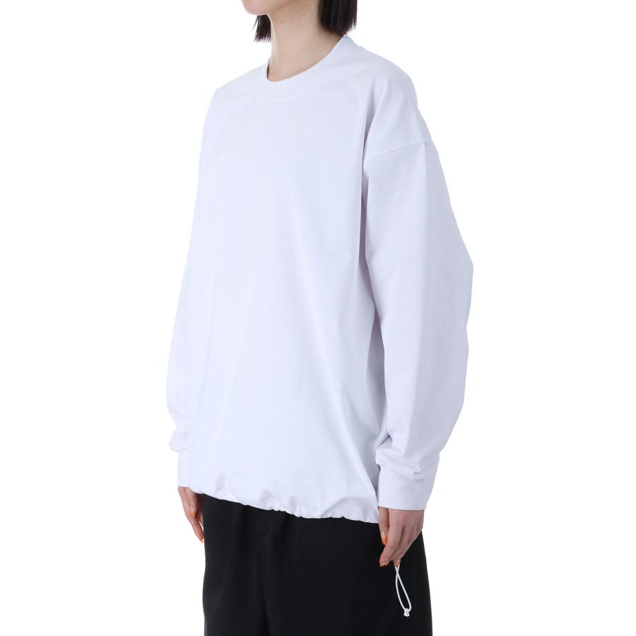 W's TECH DRAWSTRING L/S TEE - WHITE (BE-40025L) DAIWA PIER39 -Women-(ダイワ ピア 39)