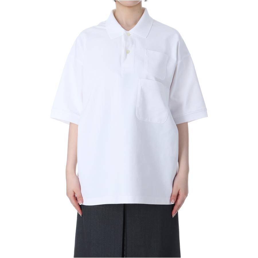 P5倍】W's TECH POLO SHIRT W/POCKET S/S - WHITE (BE-37025L) DAIWA