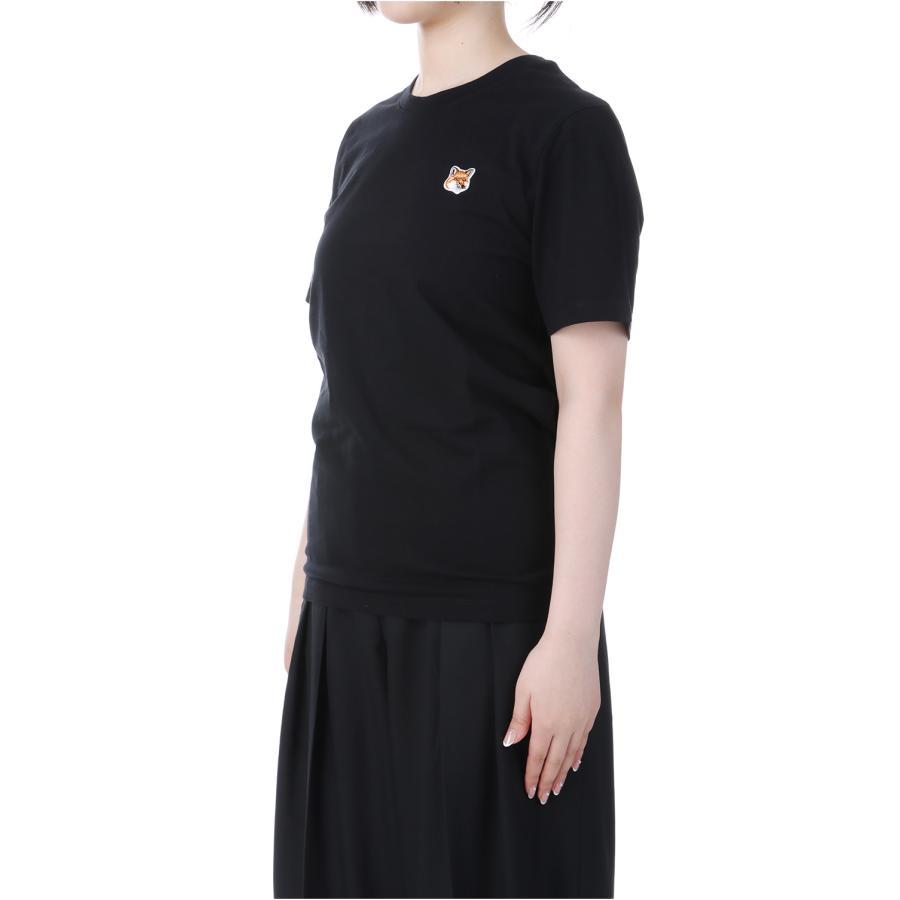 【P5倍 / SALE】FOX HEAD PATCH REGULAR TEE SHIRT - BLACK (LW00105KJ0008) Maison Kitsune -Women-(メゾンキツネ) |  | 01