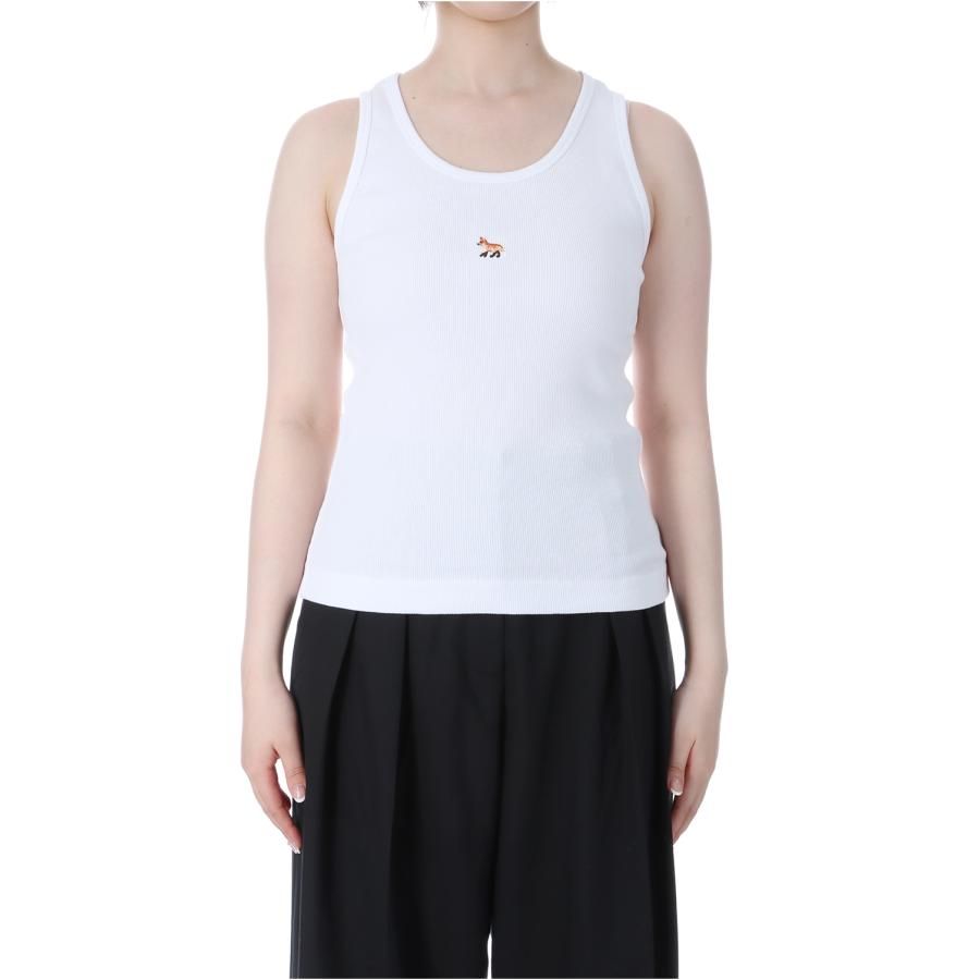 【P5倍】BABY FOX RIBBED TANK TOP - WHITE (MW00103KJ0125) Maison Kitsune -Women-(メゾンキツネ) |  | 02