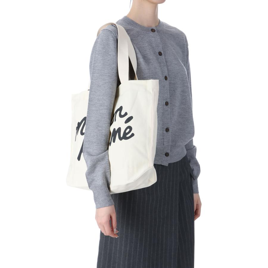 【P5倍】MAISON KITSUNE HANDWRITING TOTE  - ECRU (OW05124WW9042) Maison Kitsune -Women-(メゾンキツネ) |  | 03