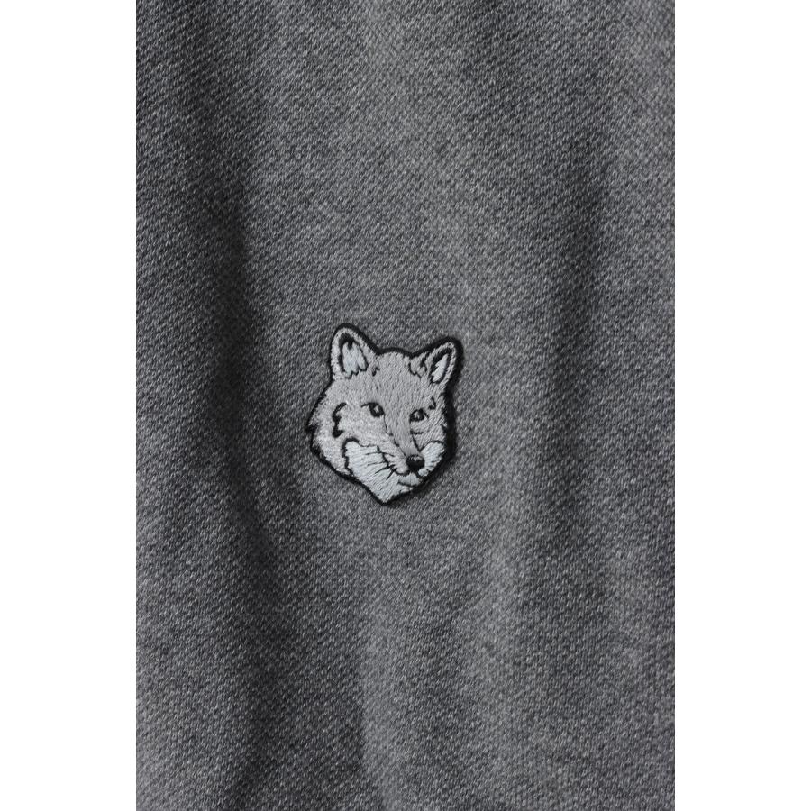 P5倍】BOLD FOX HEAD PATCH COMFORT POLO - MEDIUM GREY MELANGE