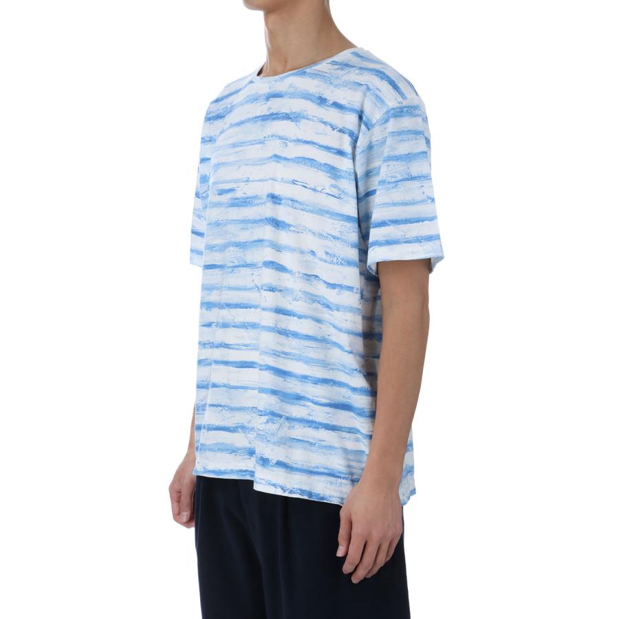 ARTIST BORDER T-SHIRT / BLUE (PC-006-3353) Porter Classic(ポーター