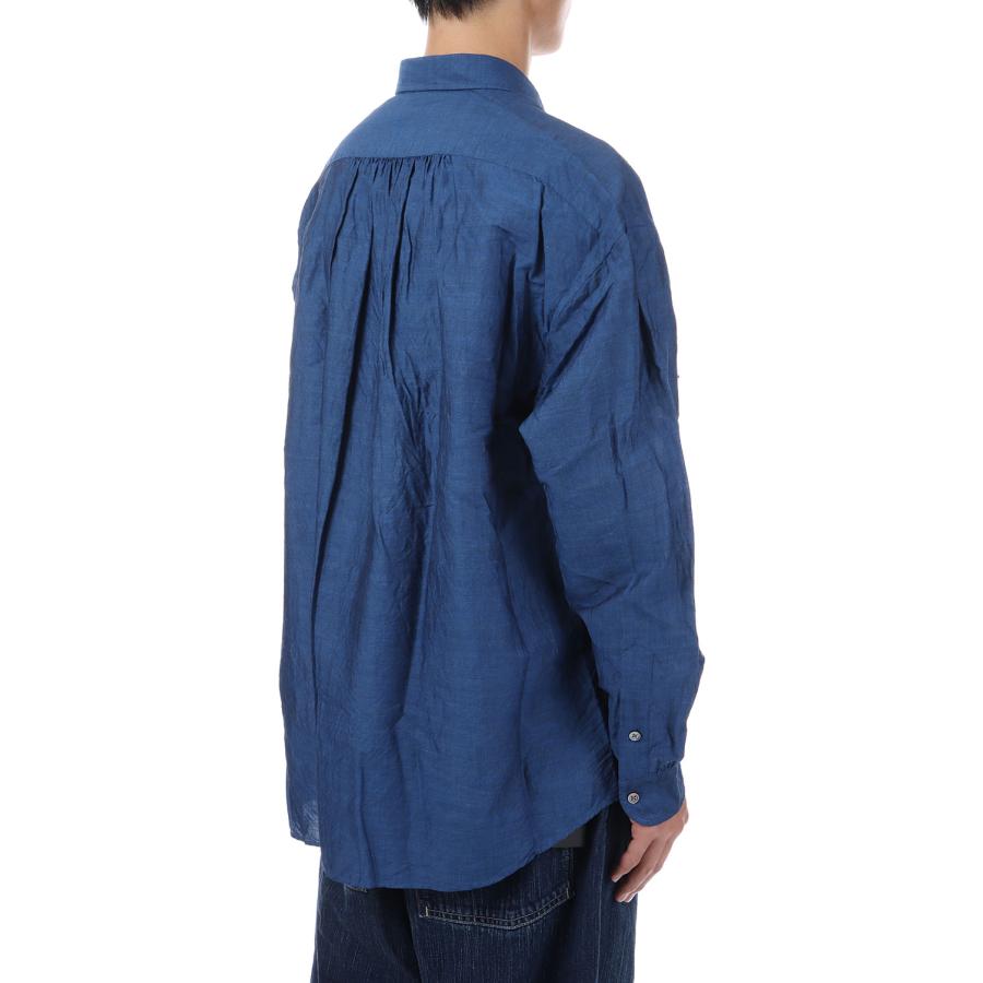ROLL UP LINEN COTTON SHIRT (CANCLINI) / NAVY (PC-016-2765) Porter Classic(ポータークラシック)の画像