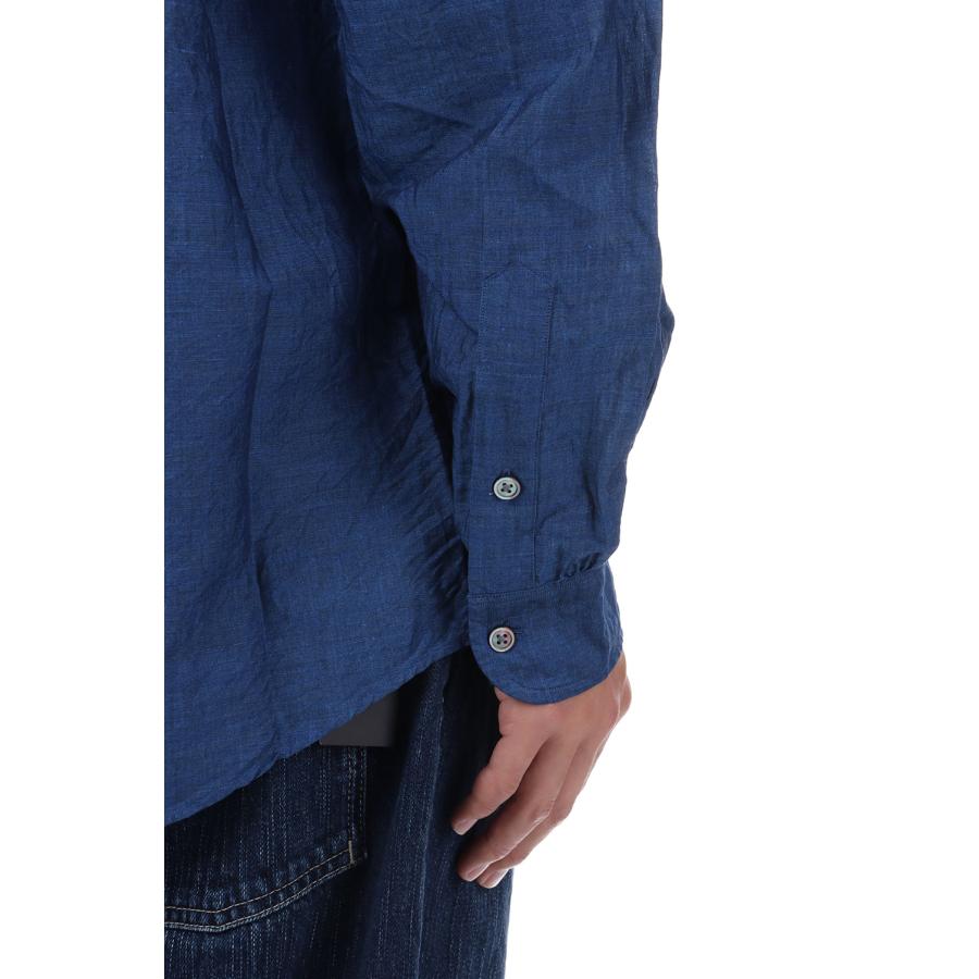 ROLL UP LINEN COTTON SHIRT (CANCLINI) / NAVY (PC-016-2765) Porter Classic(ポータークラシック)の画像