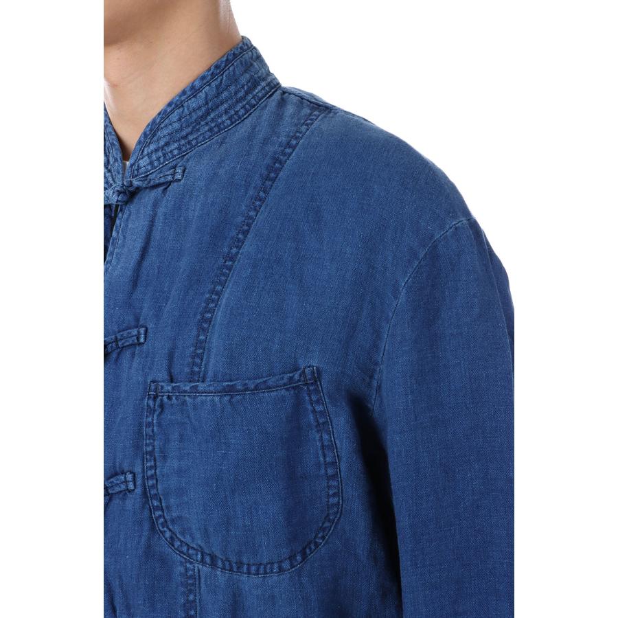 INDIGO LINEN CHINESE JACKET / BLUE (PC-021-3314) Porter Classic(ポータークラシック)の画像
