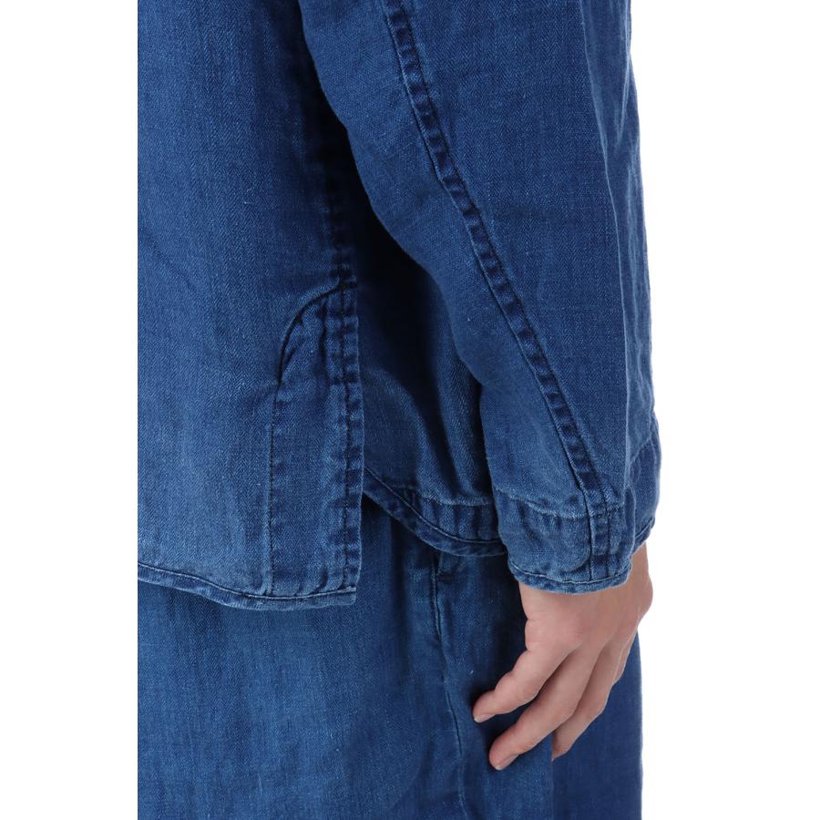 INDIGO LINEN CHINESE JACKET / BLUE (PC-021-3314) Porter Classic(ポータークラシック)の画像