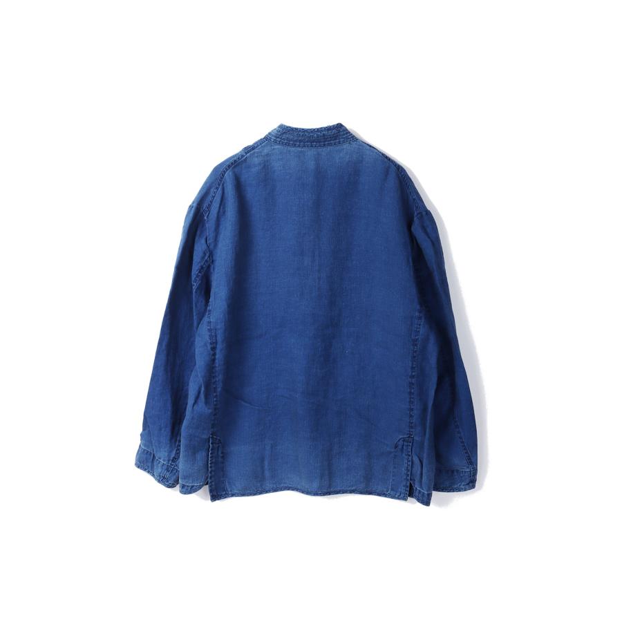 INDIGO LINEN CHINESE JACKET / BLUE (PC-021-3314) Porter Classic(ポータークラシック)の画像