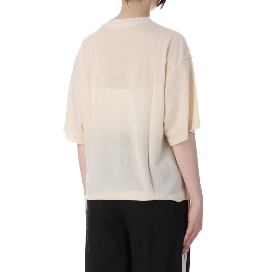 【P5倍 / SALE】SHEER GAUZE HALF SLEEVE TEE - ECRU (25SMSCU01) Shinzone(シンゾーン) | THE SHINZONE | 02
