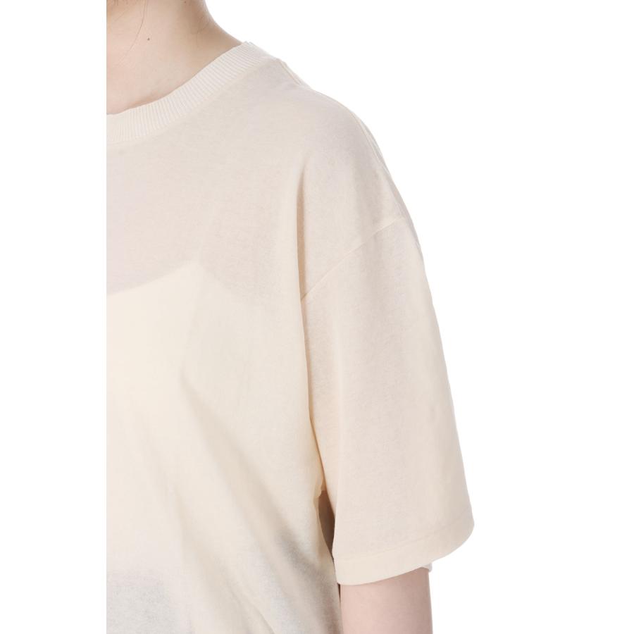 【P5倍 / SALE】SHEER GAUZE HALF SLEEVE TEE - ECRU (25SMSCU01) Shinzone(シンゾーン) | THE SHINZONE | 03