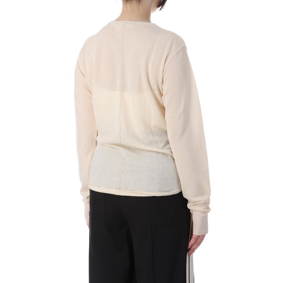 【P5倍 / SALE】SHEER GAUZE LONG SLEEVE TEE - ECRU (25SMSCU02) Shinzone(シンゾーン) | THE SHINZONE | 02