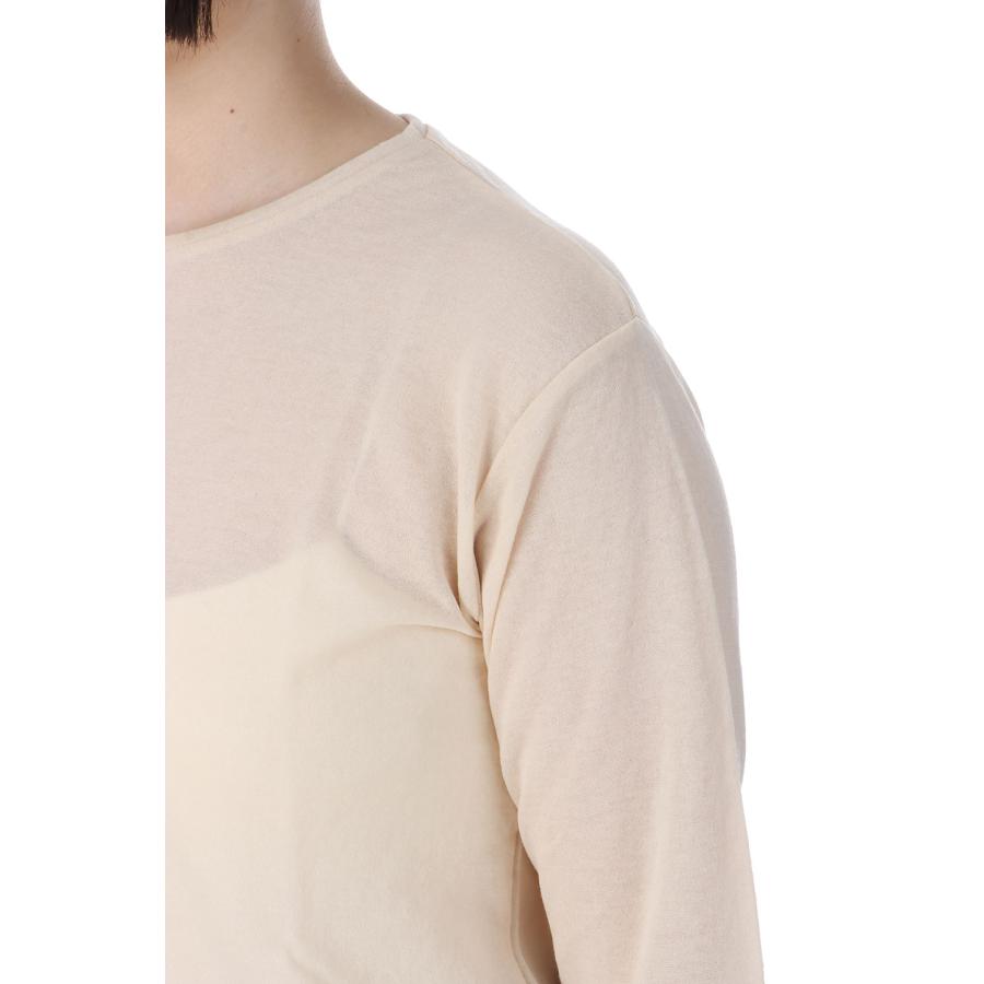 【P5倍 / SALE】SHEER GAUZE LONG SLEEVE TEE - ECRU (25SMSCU02) Shinzone(シンゾーン) | THE SHINZONE | 03