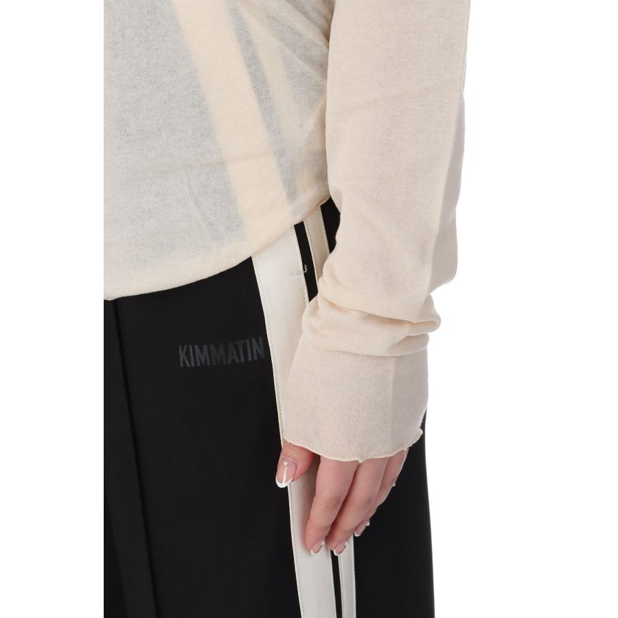 【P5倍 / SALE】SHEER GAUZE LONG SLEEVE TEE - ECRU (25SMSCU02) Shinzone(シンゾーン) | THE SHINZONE | 04