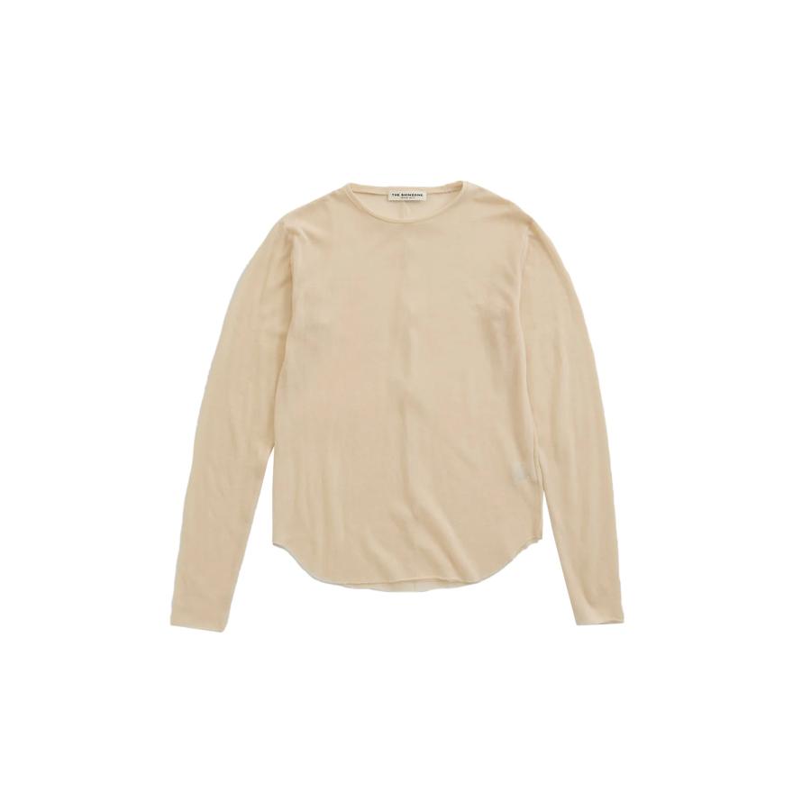 【P5倍 / SALE】SHEER GAUZE LONG SLEEVE TEE - ECRU (25SMSCU02) Shinzone(シンゾーン) | THE SHINZONE | 05
