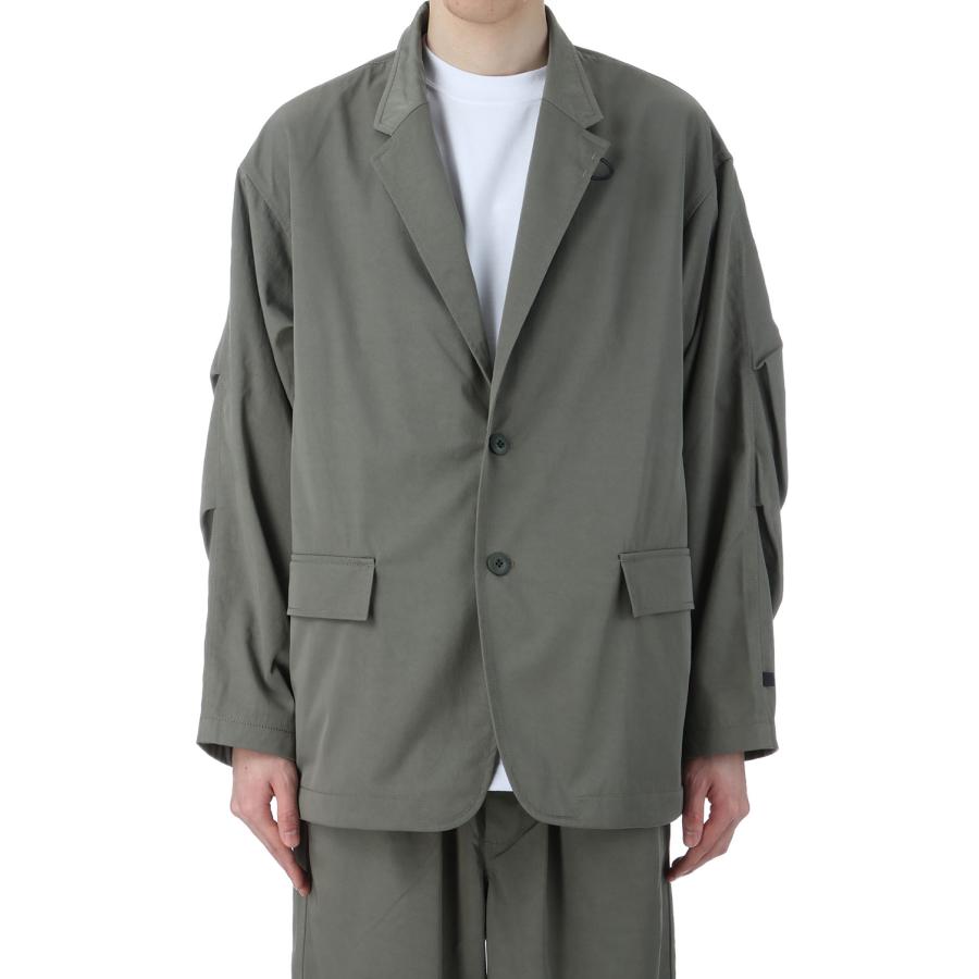 DAIWA PIER39 TECH LOOSE 2B JACKET TWILL - WOLF GRAY (BJ DAIWA PIER39 TECH LOOSE 2B JACKET TWILL - WOLF GRAY (BJ