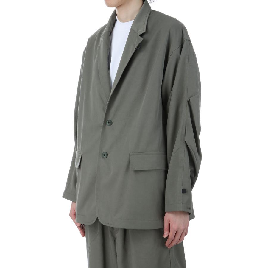 DAIWA PIER39 TECH LOOSE 2B JACKET TWILL - WOLF GRAY (BJ DAIWA PIER39 TECH LOOSE 2B JACKET TWILL - WOLF GRAY (BJ