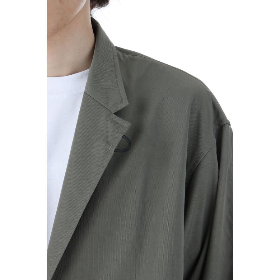 DAIWA PIER39 TECH LOOSE 2B JACKET TWILL - WOLF GRAY (BJ DAIWA PIER39 TECH LOOSE 2B JACKET TWILL - WOLF GRAY (BJ