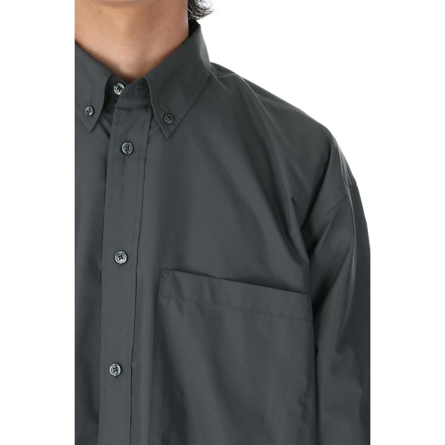 DAIWA PIER39 TECH BUTTON DOWN SHIRT L/S - CHARCOAL (BE-80025  