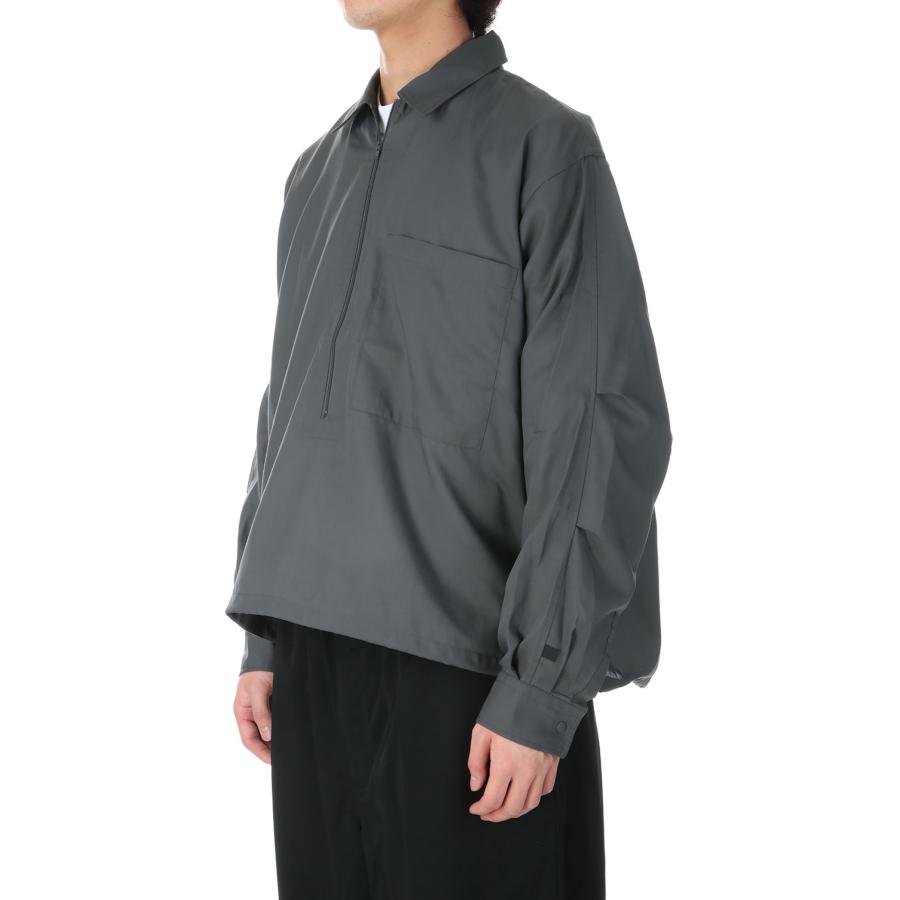 DAIWA PIER39 TECH HALF ZIP SHIRT L/S - CHARCOAL (BE-39025 DAIWA PIER39 TECH HALF ZIP SHIRT L/S - CHARCOAL (BE-39025