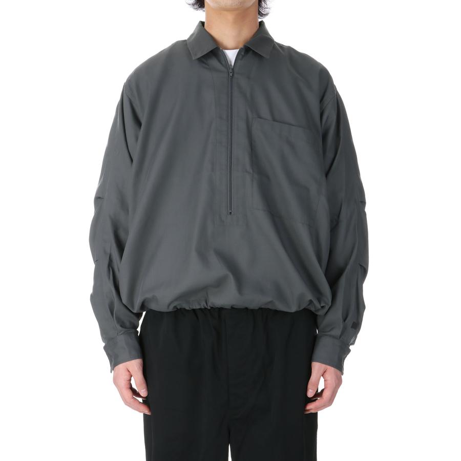 DAIWA PIER39 TECH HALF ZIP SHIRT L/S - CHARCOAL (BE-39025 DAIWA PIER39 TECH HALF ZIP SHIRT L/S - CHARCOAL (BE-39025