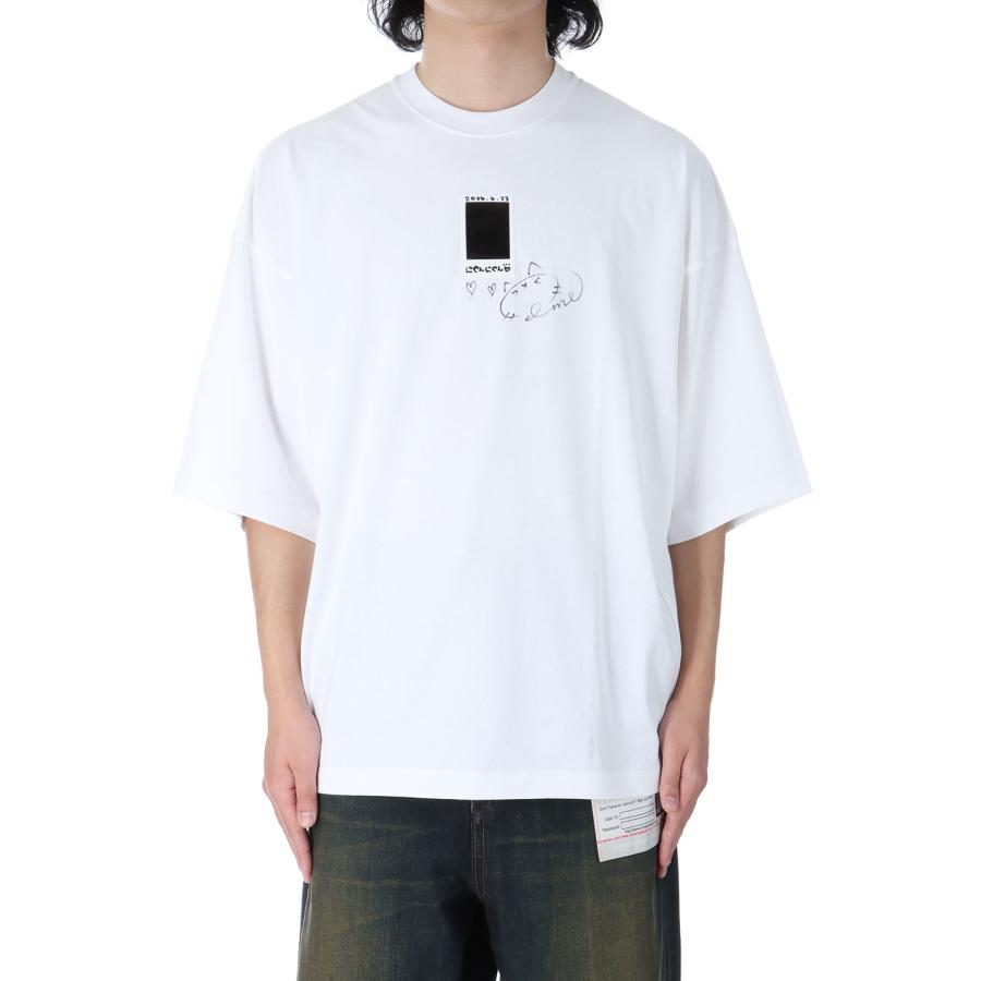 doublet / cheki rainbow film Ｔ-shirt/Tシャツ/S/コットン/WHT doublet（ダブレット） 【P5倍】CHEKI RAINBOW-FILM T-SHIRT - WHITE