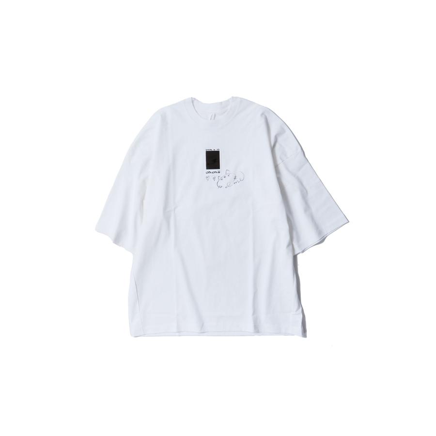 doublet（ダブレット） 【SALE】CHEKI RAINBOW-FILM T-SHIRT - WHITE 