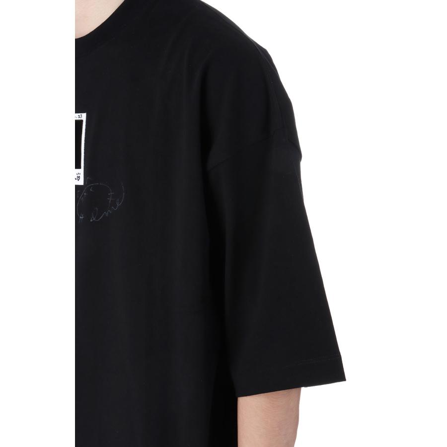 doublet（ダブレット） 【SALE】CHEKI RAINBOW-FILM T-SHIRT - BLACK