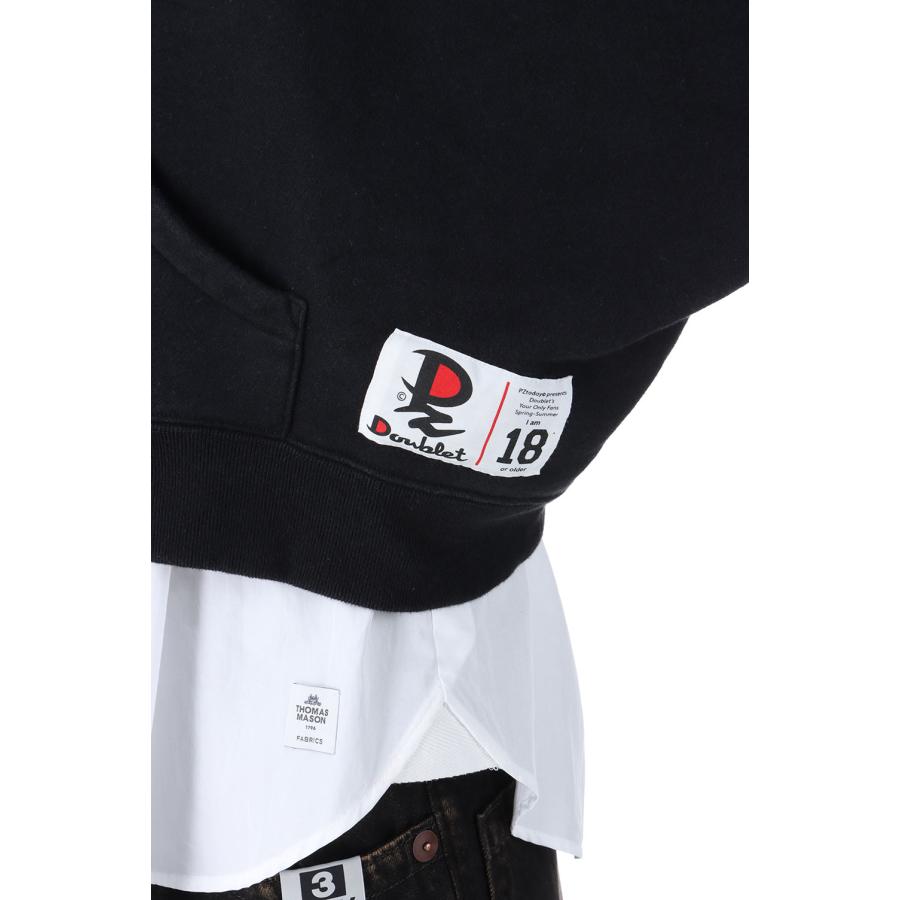 doublet（ダブレット） 【SALE】ONLY FANS HOODIE - BLACK 