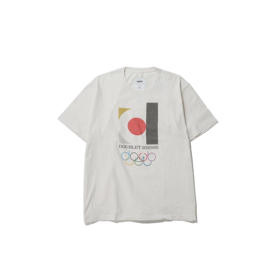 【P5倍 / SALE】DOUBLET2025SS LOGO T-SHIRT - WHITE (25SS46CS383) doublet(ダブレット) | 