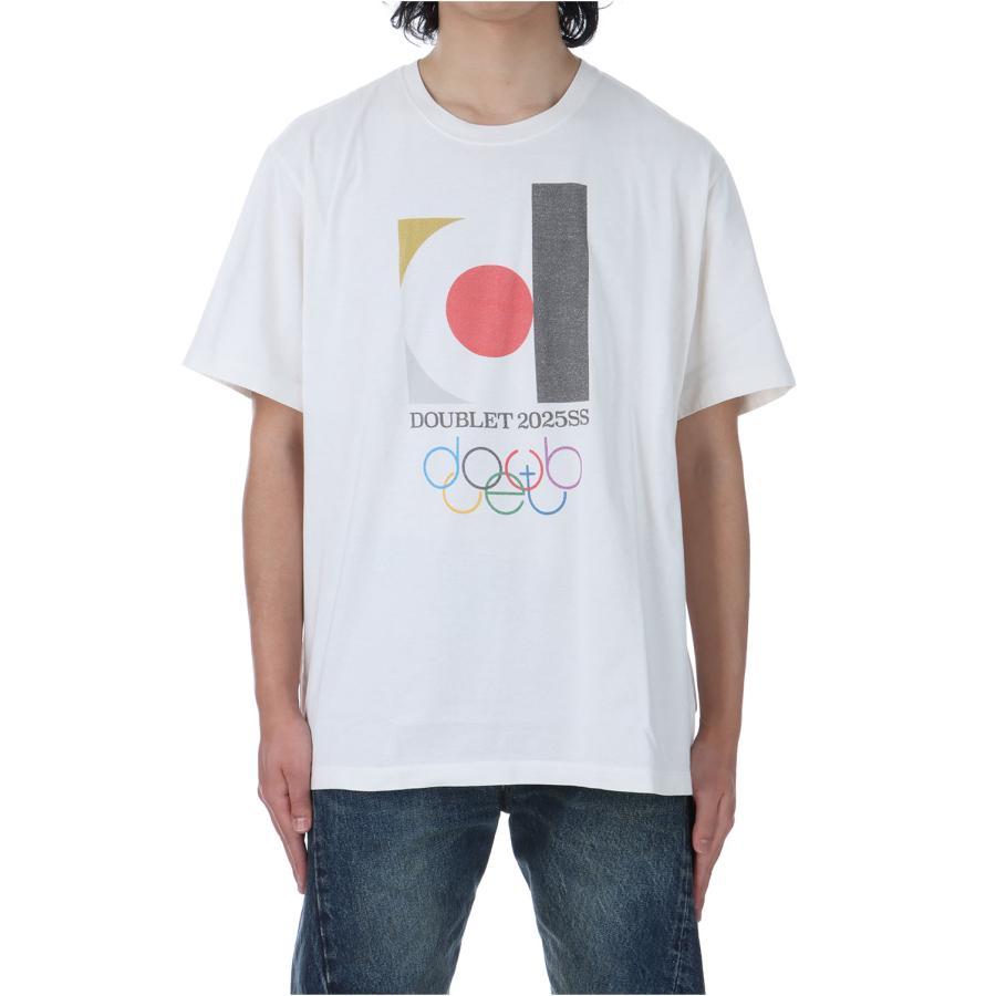 【P5倍 / SALE】DOUBLET2025SS LOGO T-SHIRT - WHITE (25SS46CS383) doublet(ダブレット) |  | 02