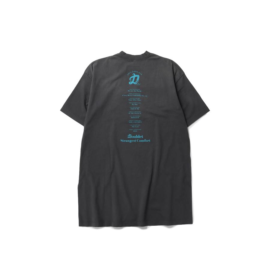 SALE / 25%OFF】DOUBLET PFW TOUR T-SHIRT - BLACK (25SS30CS367 