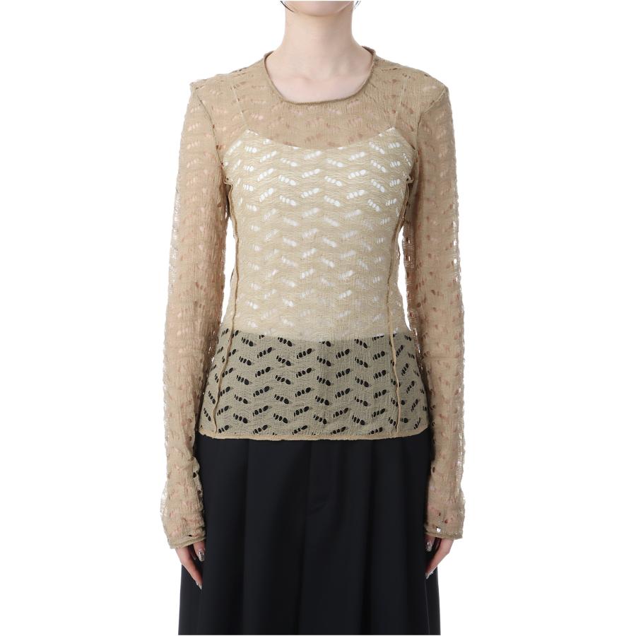 【SALE】Jacquard Long T-shirts - BEIGE (12510602) Todayful(トゥデイフル) | TODAYFUL | 05