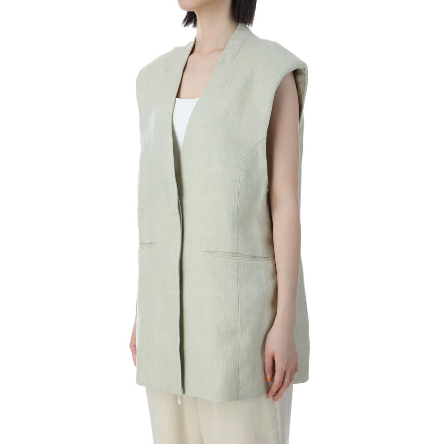 【SALE】Linen Over Vest - SAGE (12510107) Todayful(トゥデイフル) | TODAYFUL | 01