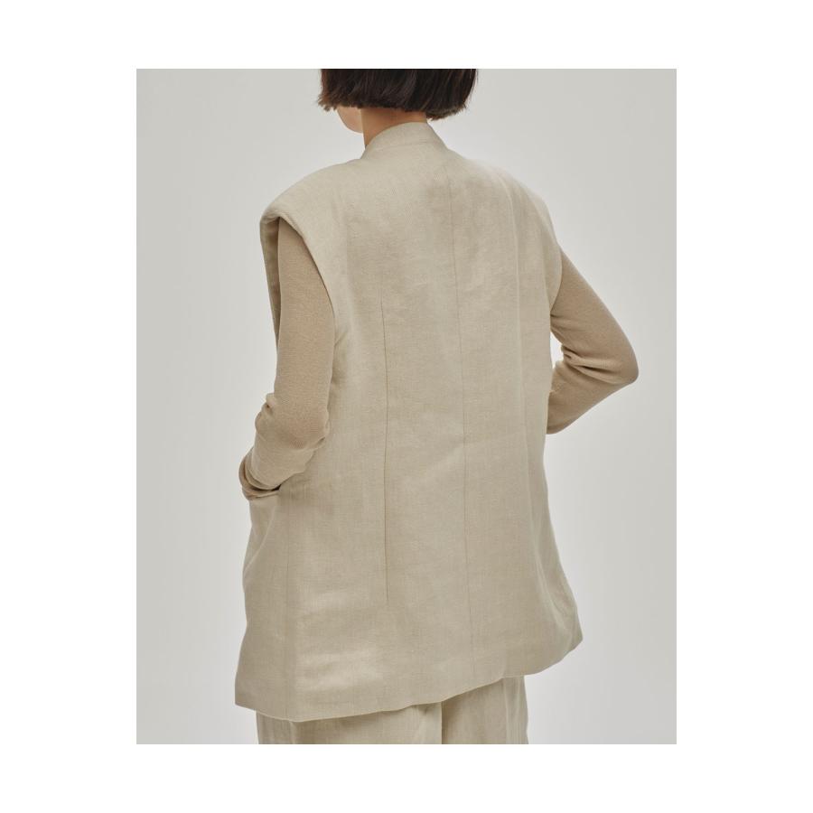 TODAYFUL Linen Over Vest - SAGE (12510107) Todayful(トゥデイフル 
