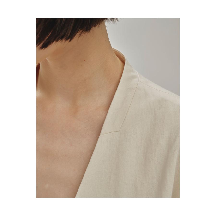 【SALE】Collarless Cottonsatin Jacket - WHITE (12510106) Todayful(トゥデイフル) | TODAYFUL | 13