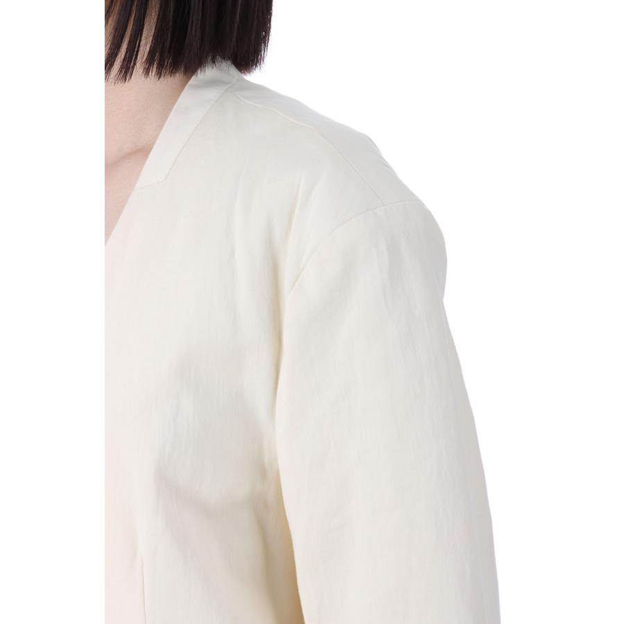 【SALE】Collarless Cottonsatin Jacket - WHITE (12510106) Todayful(トゥデイフル) | TODAYFUL | 03
