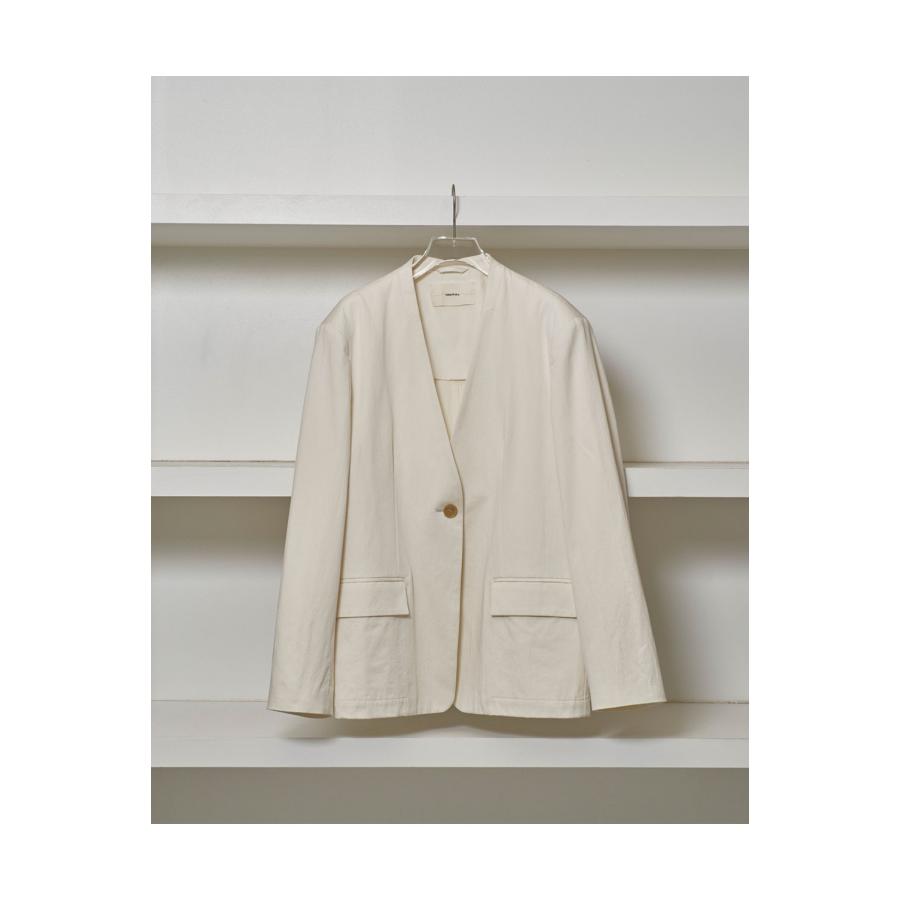 【SALE】Collarless Cottonsatin Jacket - WHITE (12510106) Todayful(トゥデイフル) | TODAYFUL | 07