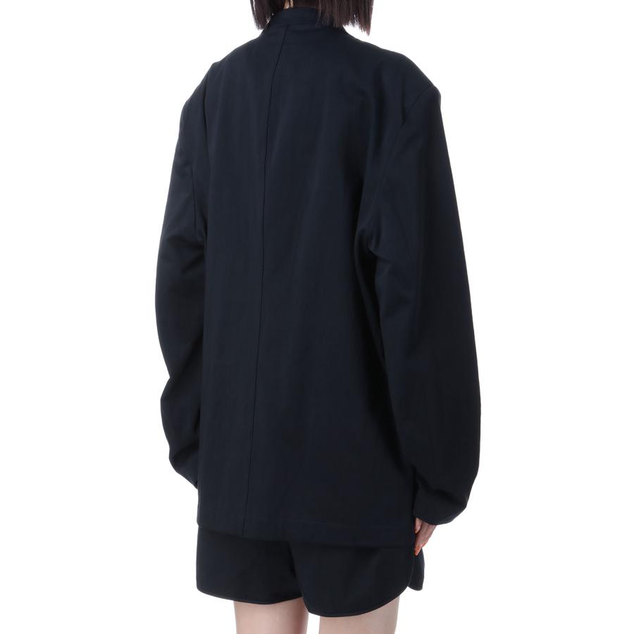 【SALE】Collarless Cottonsatin Jacket - INDIGO (12510106) Todayful(トゥデイフル) | TODAYFUL | 02