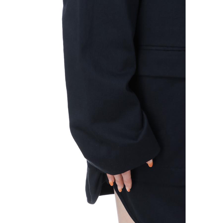 【SALE】Collarless Cottonsatin Jacket - INDIGO (12510106) Todayful(トゥデイフル) | TODAYFUL | 04