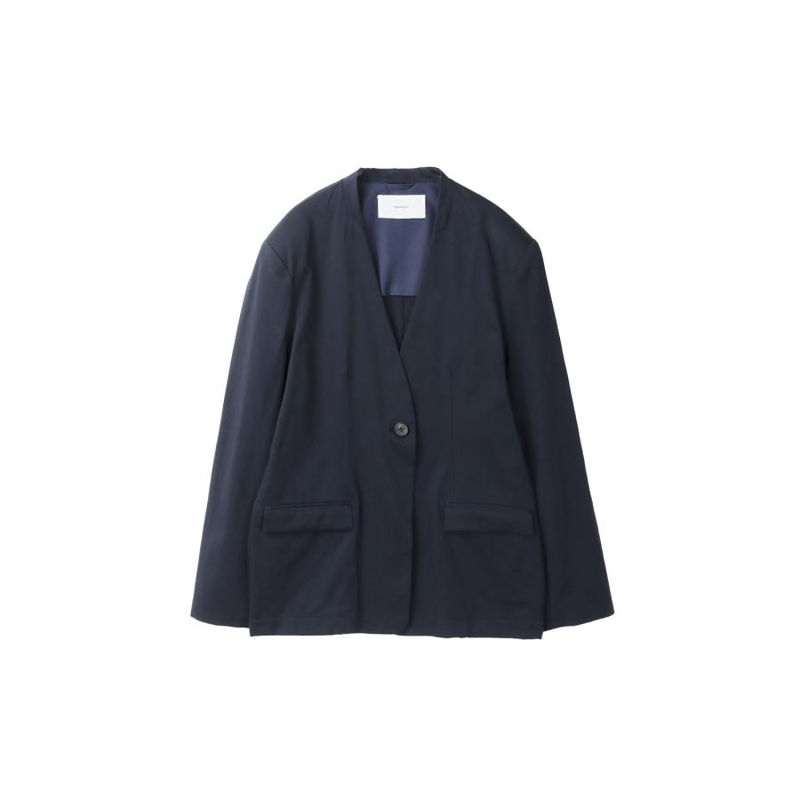 【SALE】Collarless Cottonsatin Jacket - INDIGO (12510106) Todayful(トゥデイフル) | TODAYFUL | 06