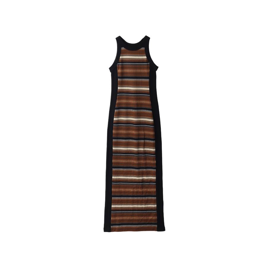 【SALE】Jacquard Border Dress - BROWN (12510305) Todayful(トゥデイフル) | TODAYFUL | 04