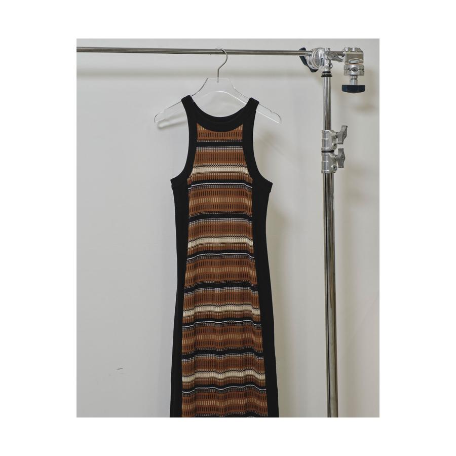 【SALE】Jacquard Border Dress - BROWN (12510305) Todayful(トゥデイフル) | TODAYFUL | 05