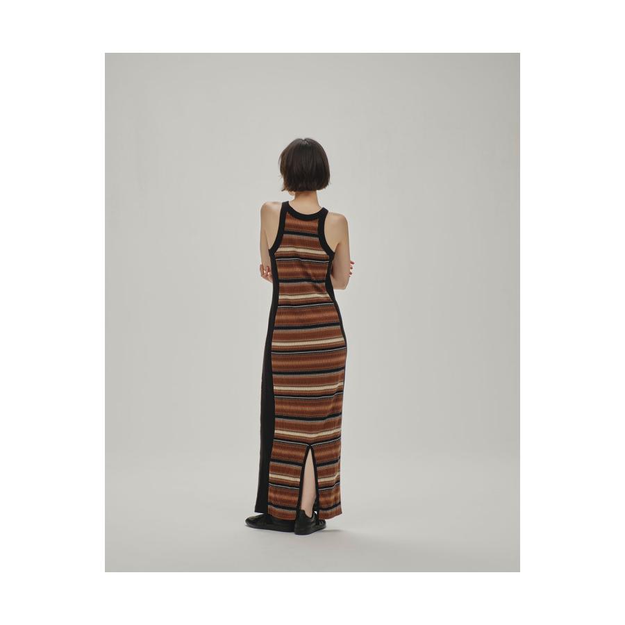 【SALE】Jacquard Border Dress - BROWN (12510305) Todayful(トゥデイフル) | TODAYFUL | 09