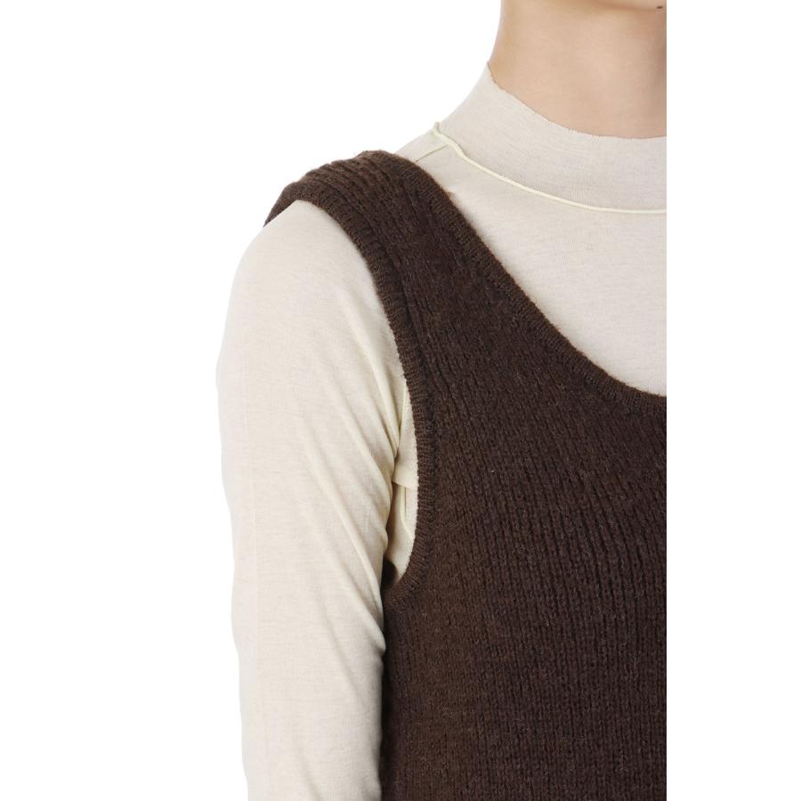 【SALE】Soft Uneck Onepiece -BROWN (62420399) anuke(アンヌーク) | anuke | 03