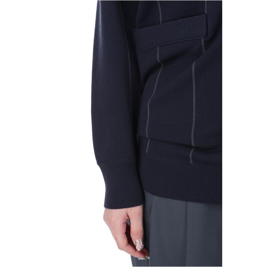 【P5倍 / SALE】High Twist Yern Stripe Cardigan - Navy (25SS-19-N) Jun Mikami(ジュンミカミ) |  | 04